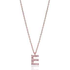 Alphabet E Pendant In Turkish Wholesale 925 Sterling Silver
